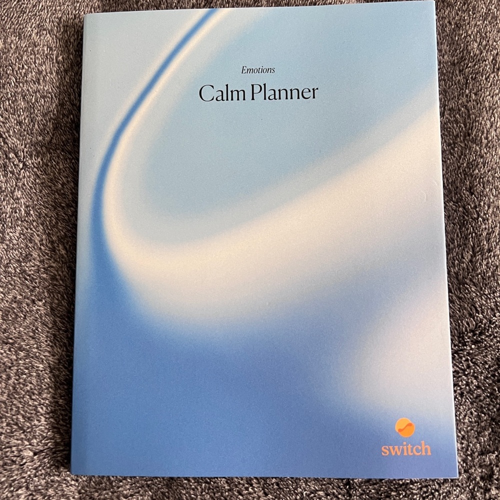 Switch Emotions Calm Planner - Blue and Cream